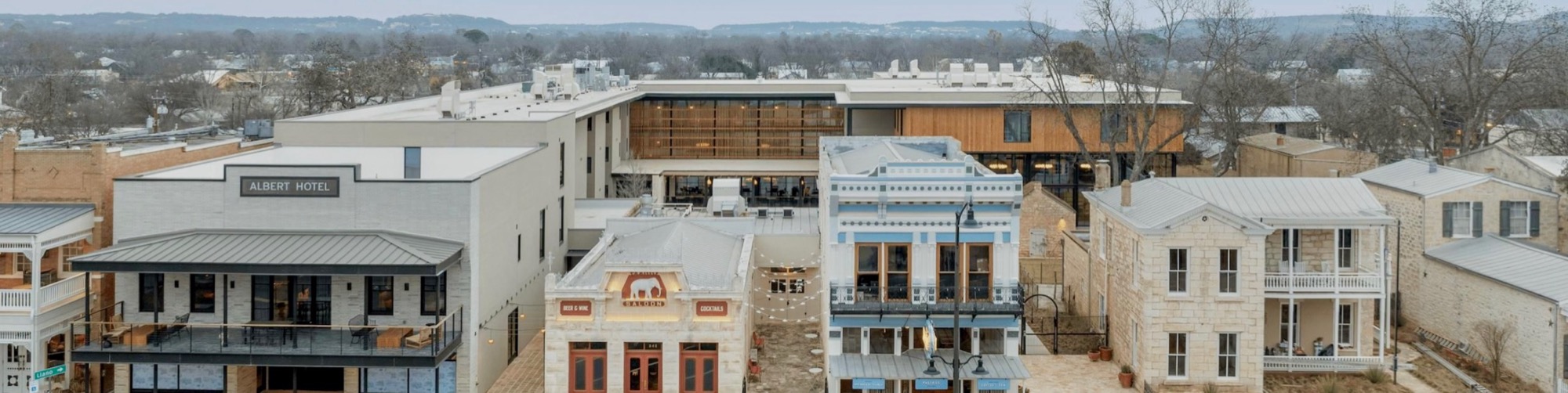 Aerial view of a commercial project